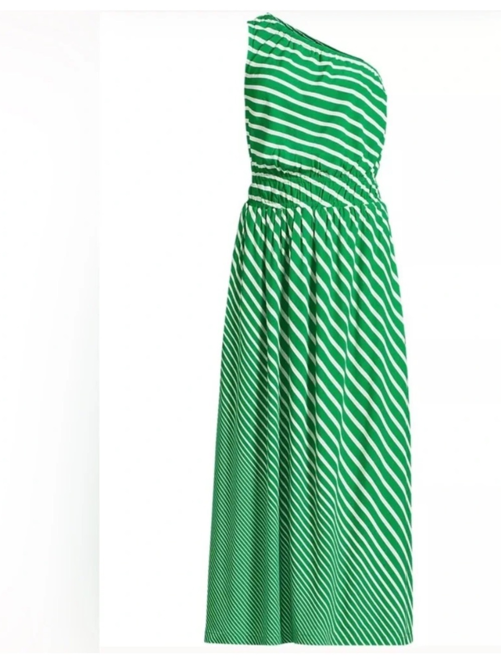 NWOT Landsend one shoulder stripped dress